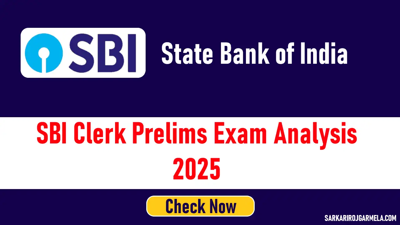 SBI Clerk Prelims Exam Analysis 2025